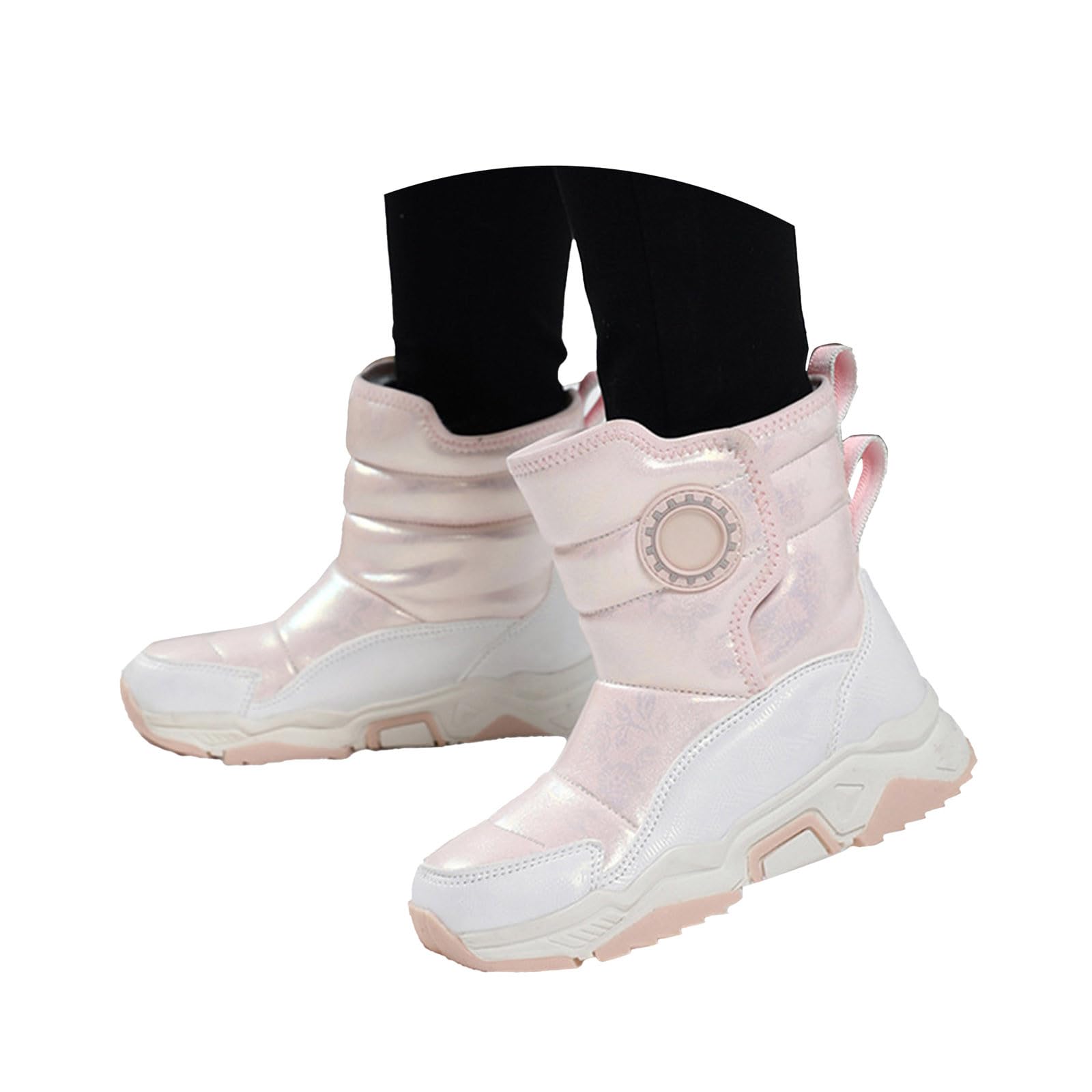 Ragazzi Scarpe per Bambini Scarpine Primi Passi Stivali da Equitazione per Ragazzi e Ragazze Stivali alla Moda Fodera in Pile Design alla Moda Leggero Antiscivolo Idéales pour l'Automne et l'Hiver
