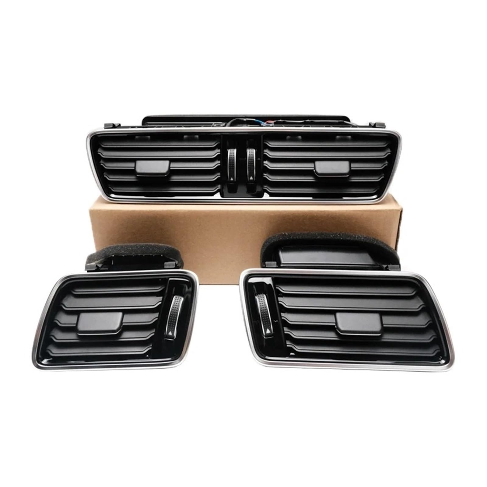 Sauanmnktp Paint 1 Set Universal Car Air Vents For Vw For Passat B6 B7 Cc R36 3Ad819728 Lhd Front Dashboard Air Conditioning Outlet Vents 3Ad819702 3Ad819701 Adjustable Air Vent Louvers(Paint 1 Set)