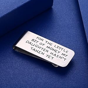 CJM Money Clip For DadFather Money ClipFather of the Bride GiftDad Money ClipFathers Day Gift from Daughter
