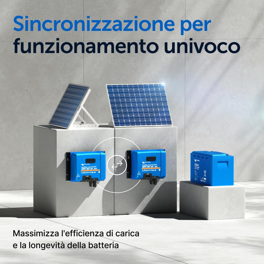 Victron Energy SmartSolar MPPT MC4 150V 60 amp 12/24/36/48-Volt Regolatore di carica solare (Bluetooth)