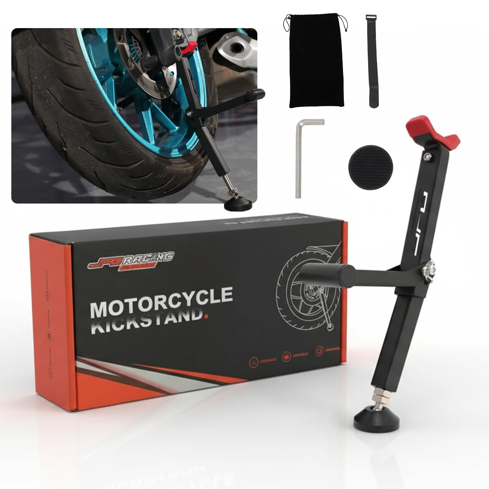 Amazon.com: JFG RACING Motorcycle Wheel Lift Stand With Handle