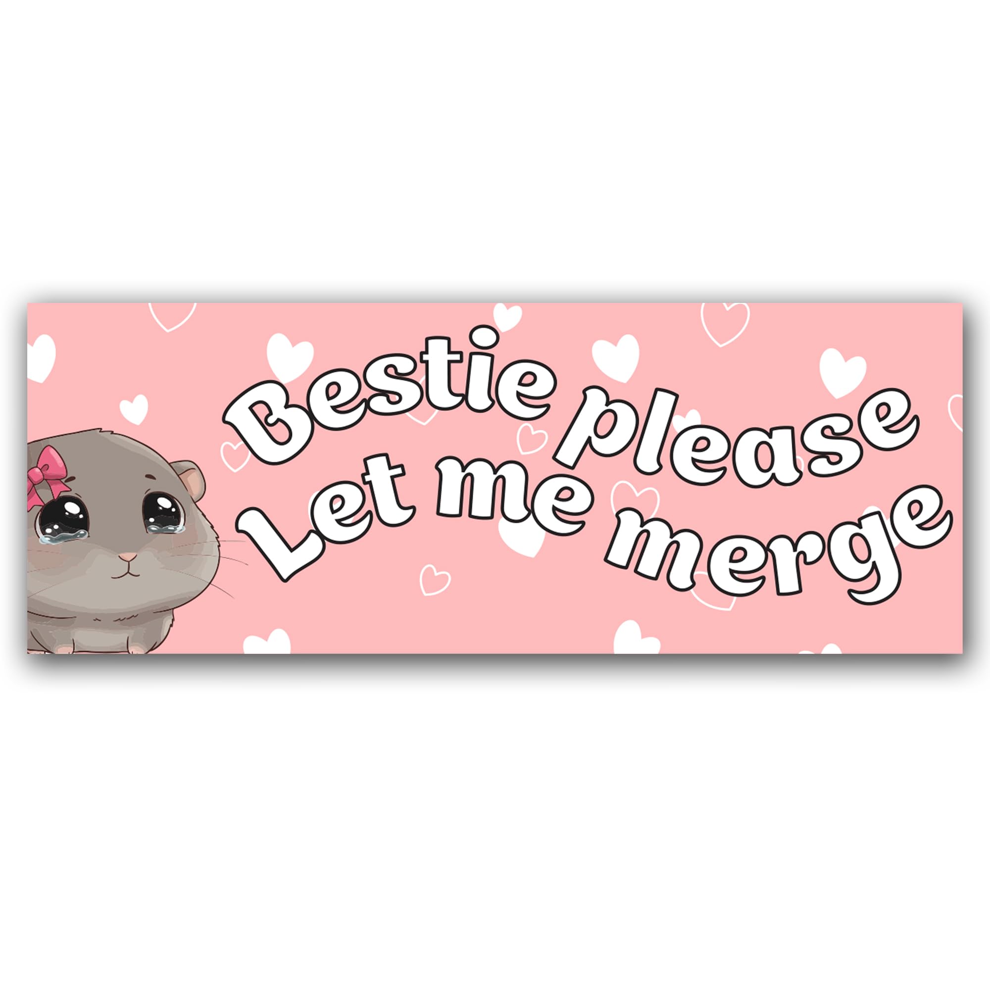 Magnet Me Up Bestie Please Let Me Merge Cute Car Magnet