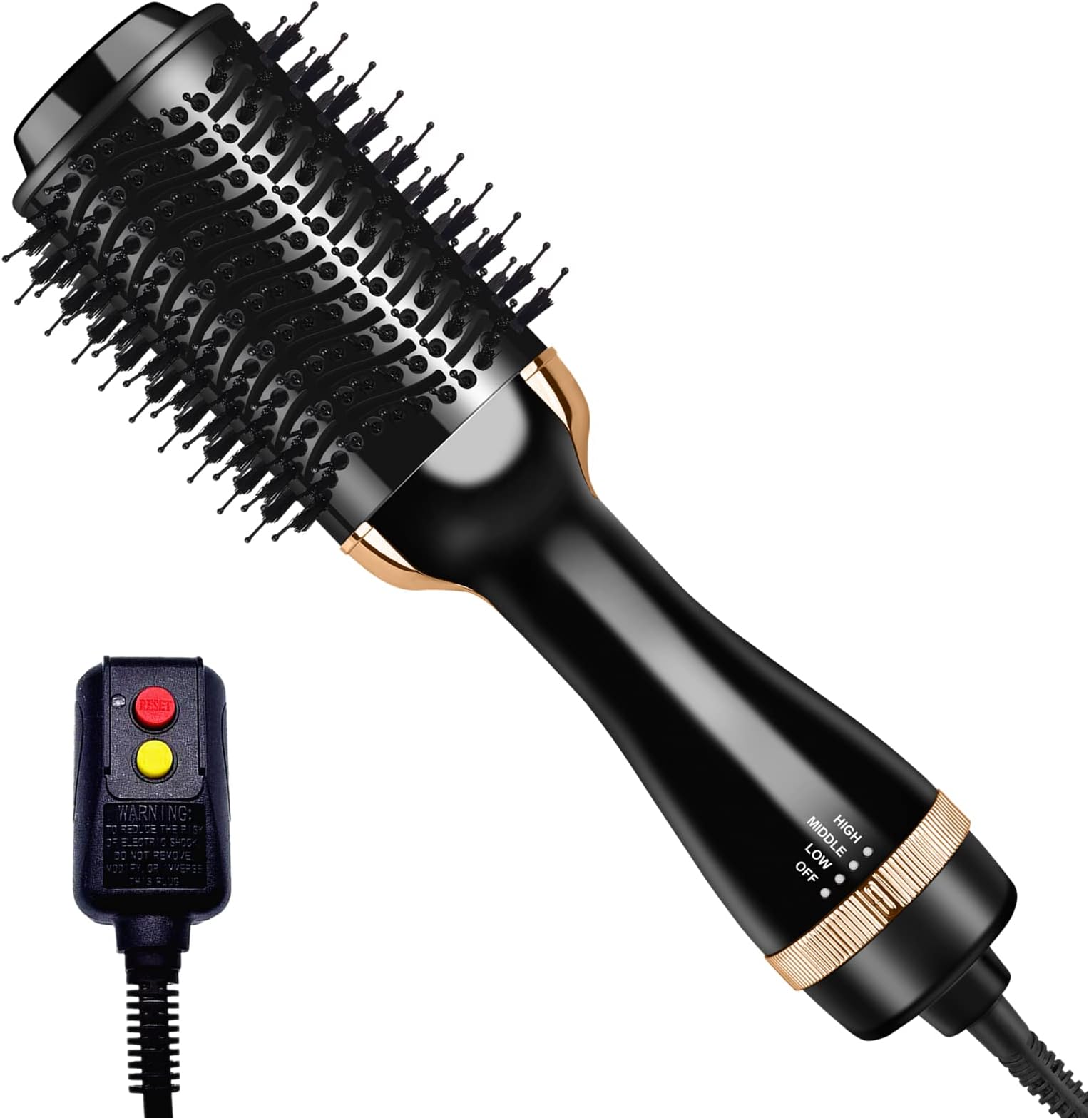 Hair Dryer Brush Blow Dryer Brush in One, Professional One Step Hair Dryer and Styler Volumizer with Negative Ion Ceramic, Hot Air Brush for Fast Drying, Salon, Straightening, Curling