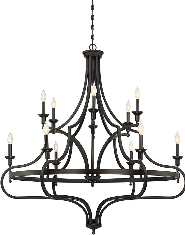 Savoy House 1-9084-12-13 Sheilds 12-Light Chandelier in English Bronze