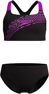 Traje de baño de 2 piezas con logotipo de Medley para niñas