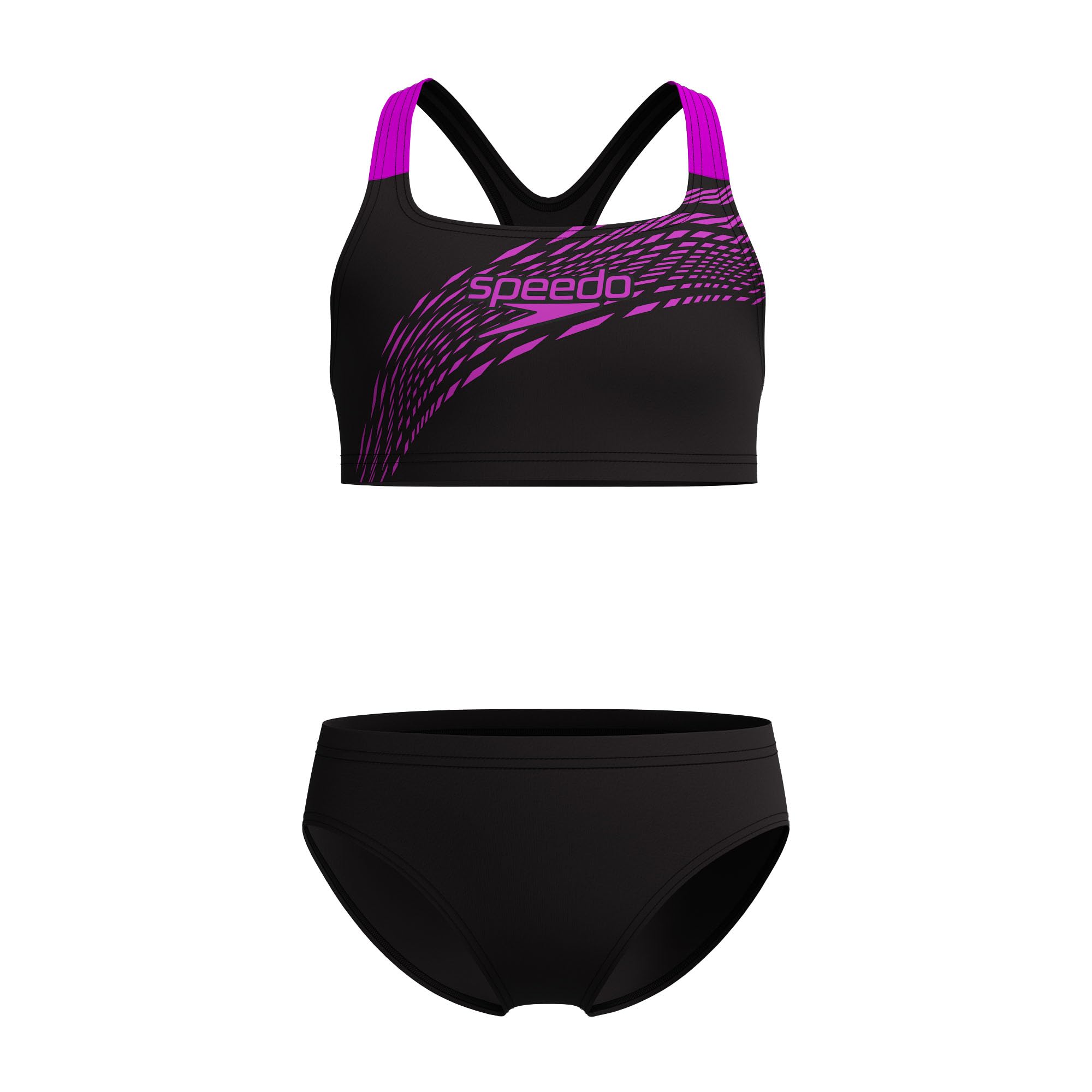 Speedo Medley Maillot de bain 2 pièces pour fille avec logo Diva