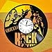 Queen Horloge murale en vinyle faite à la main pour homme et femme Motif groupe de musique Freddie Mercury