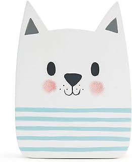 Weddingstar Wooden Piggy Bank for Kids - White Cat