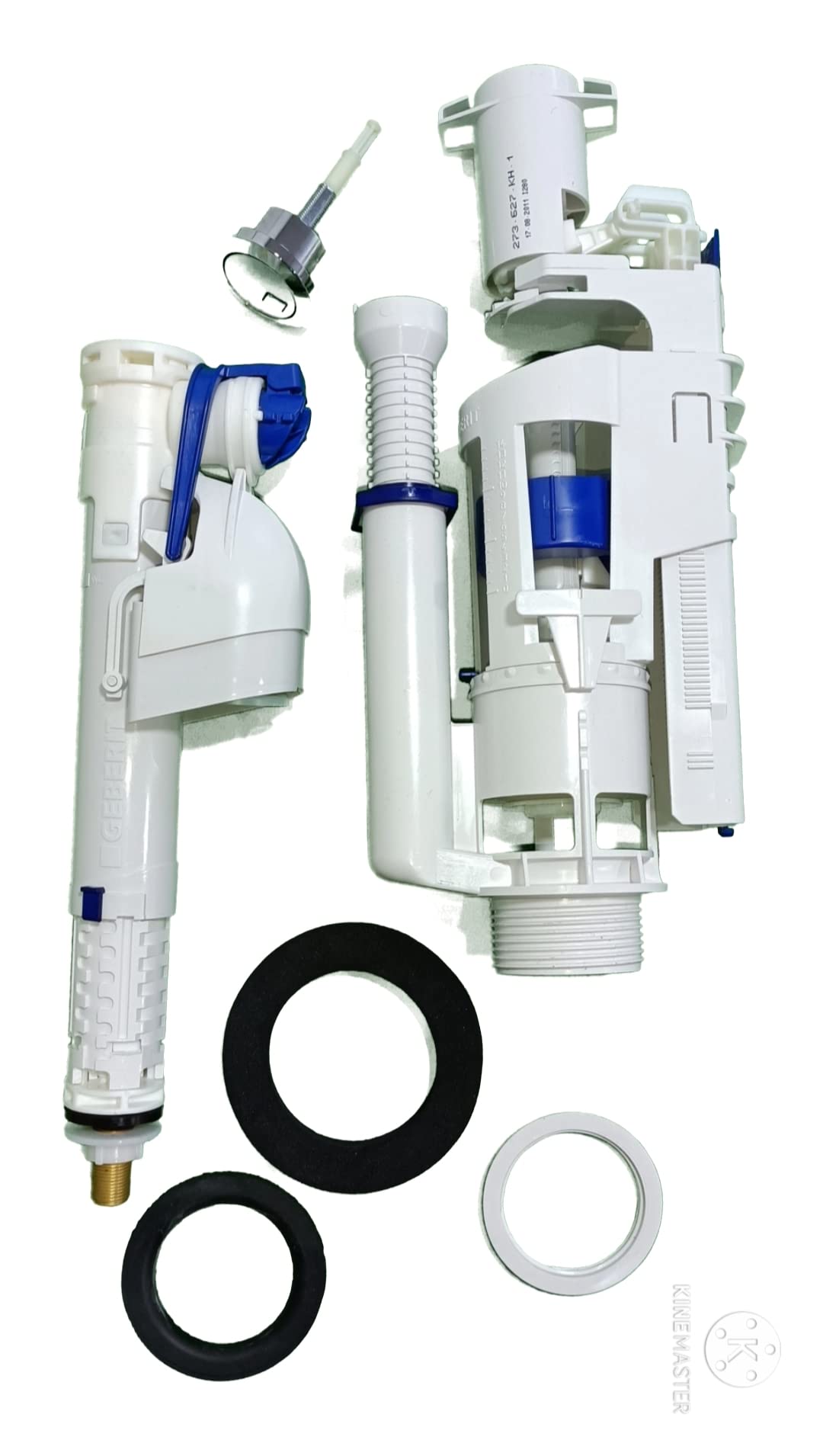 GEBERIT Toilet Dual Button Flush Cistern Valve Two Buttons Dual Flush