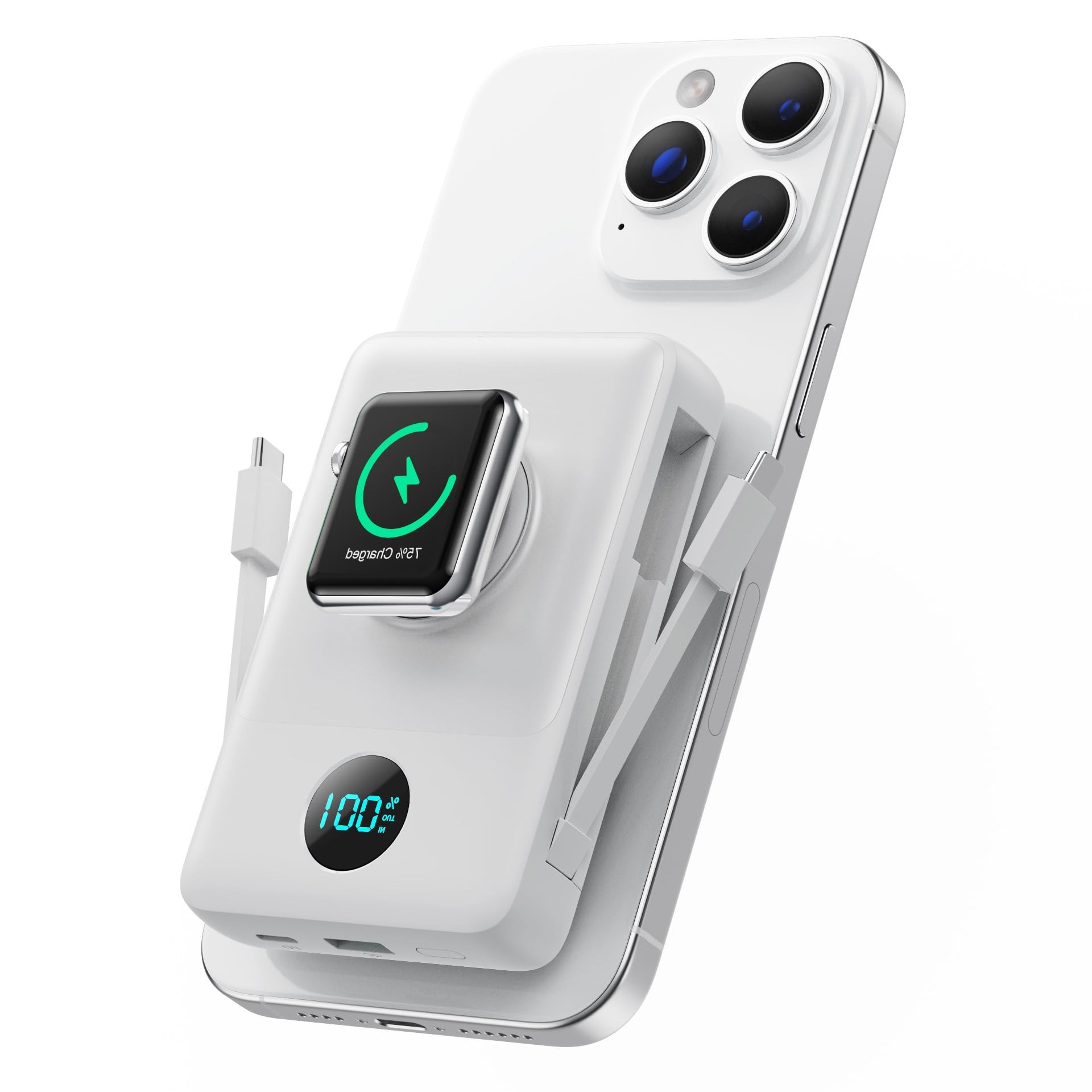 スマホアクセサリー EXCITRUS NitroCharge 30 Pro PowerBank Amazon.com: Ekrist Magnetic Portable Charger for MagSafe with