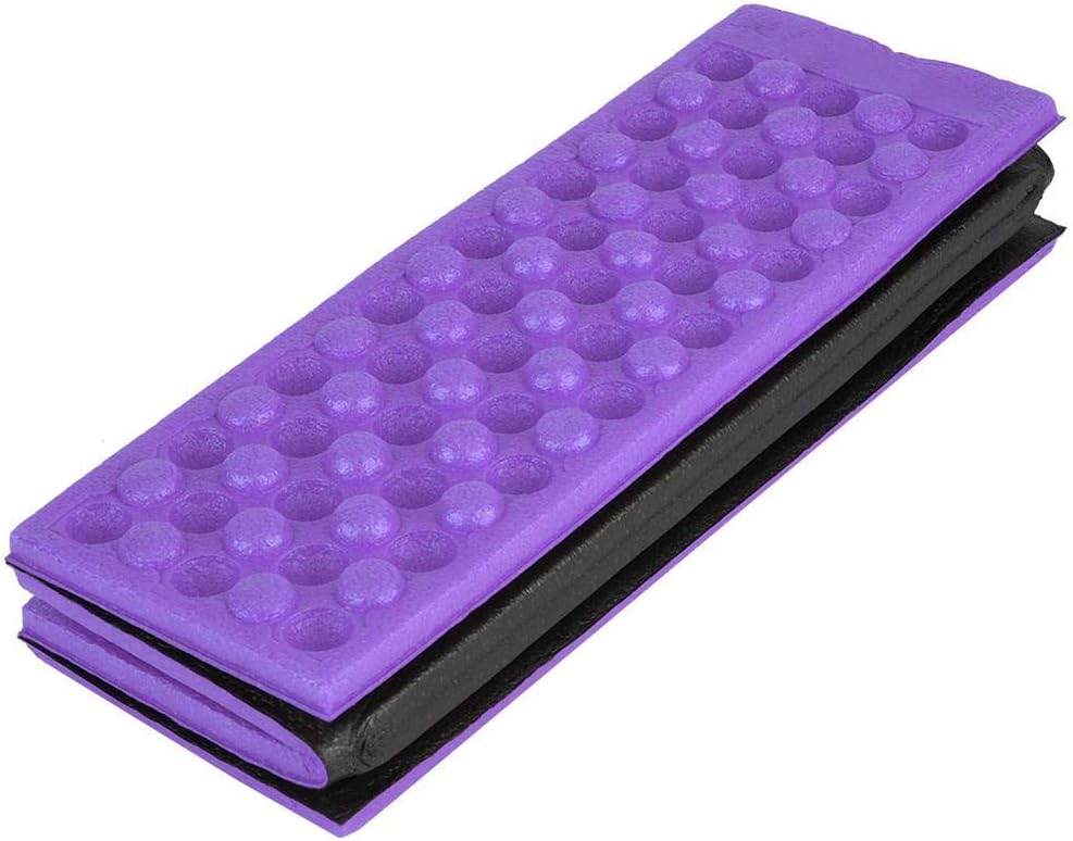 Alomejor Camping Mats Folding Foam Mats Sitting Carpet Seat Cushion for Outdoor Camping Picnic Park(+Black)