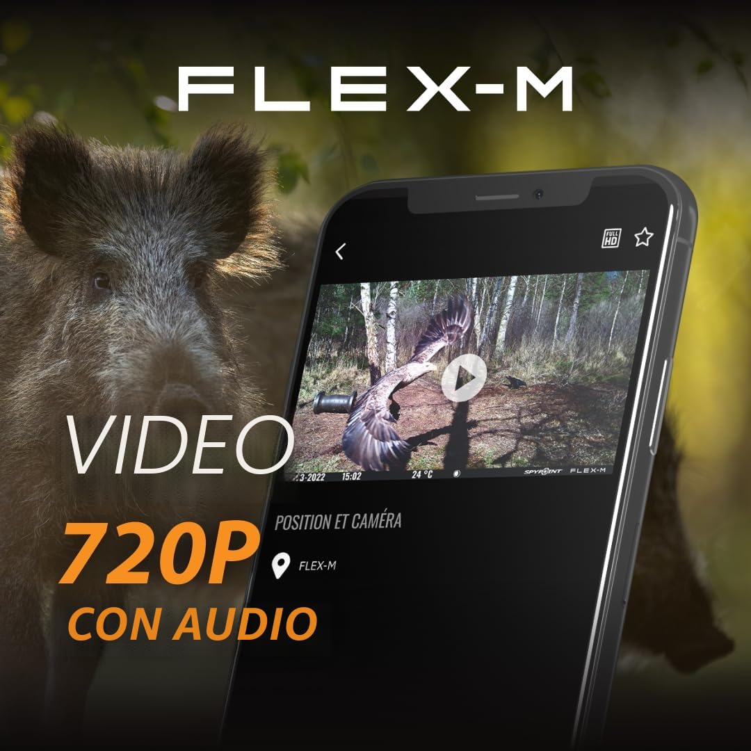 Spypoint Flex-M fotocamera per animali selvatici 28MP visione notturna app smartphone