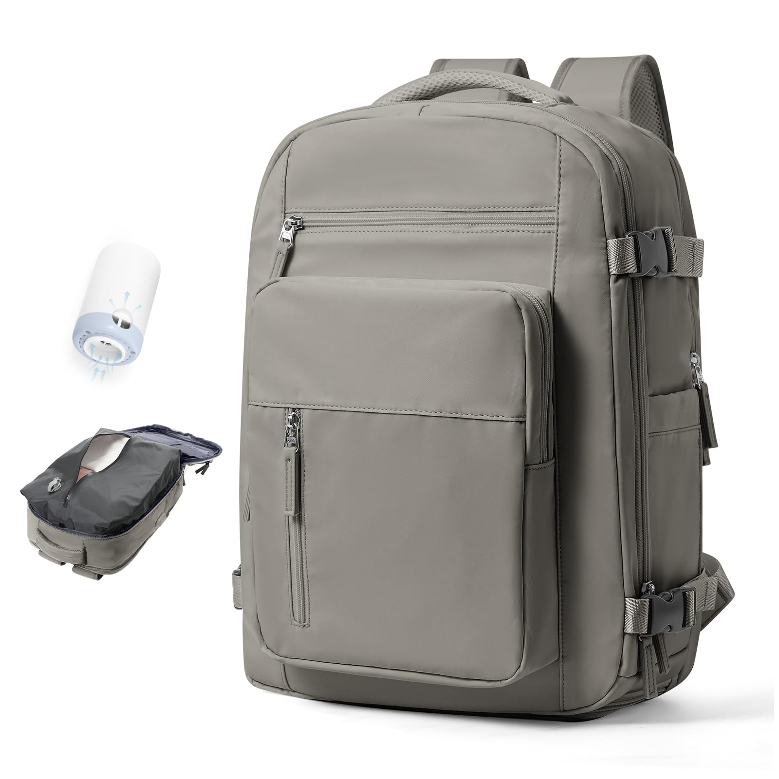 BJLFS Borse da Cabina per Ryanair 40×30×20 Zaino da Viaggio con Sottovuoto Bagaglio a Mano 40x20x25 Easyjet 45×36×20,Zaino Wizzair 40x30x20,Zaino Casual per laptop da 14 pollici per scuola