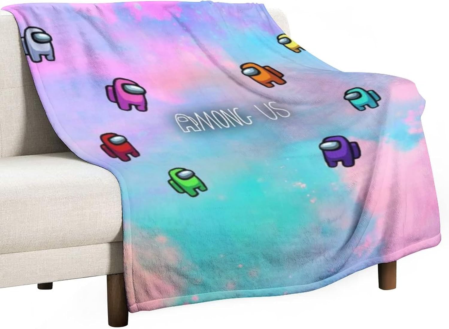 Amazon｜Among Us アモングアス 【2サイズが選べる】ブランケット 薄手 毛布 膝掛け 暖かい フランネル 冷房対策 通気性