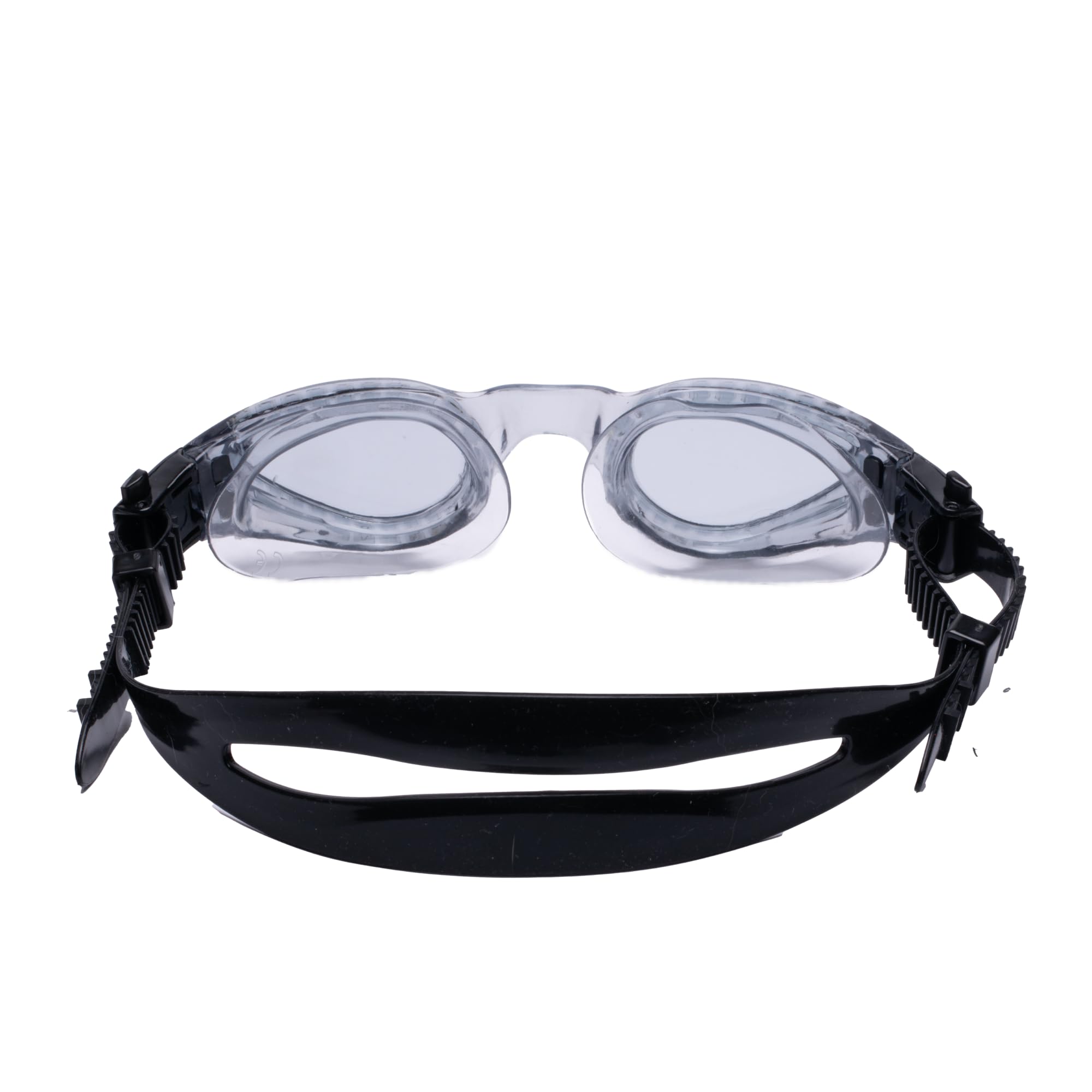 Clear'r Caiman, occhialini da nuoto per adulti, con sistema di fibbia ad attacco rapido, lenti trasparenti ultra resistenti, 100% protezione UVA e UVB
