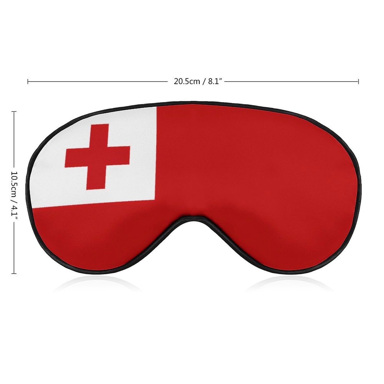 Tonga Tongan Flag Sleep Mask Eye Shade Cover Adjustable Strap for Travel Lunch Break Women Men