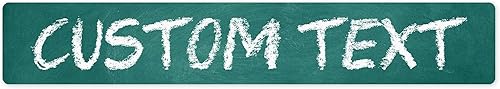 Miniatura 216 de Letrero Personalizado, Letrero de Calle Personalizado, 11 Colores de Fuente, 13 Estilos de Fuente, 4 Opciones de Agujeros, 22 Tamaños, 6x24 Madera