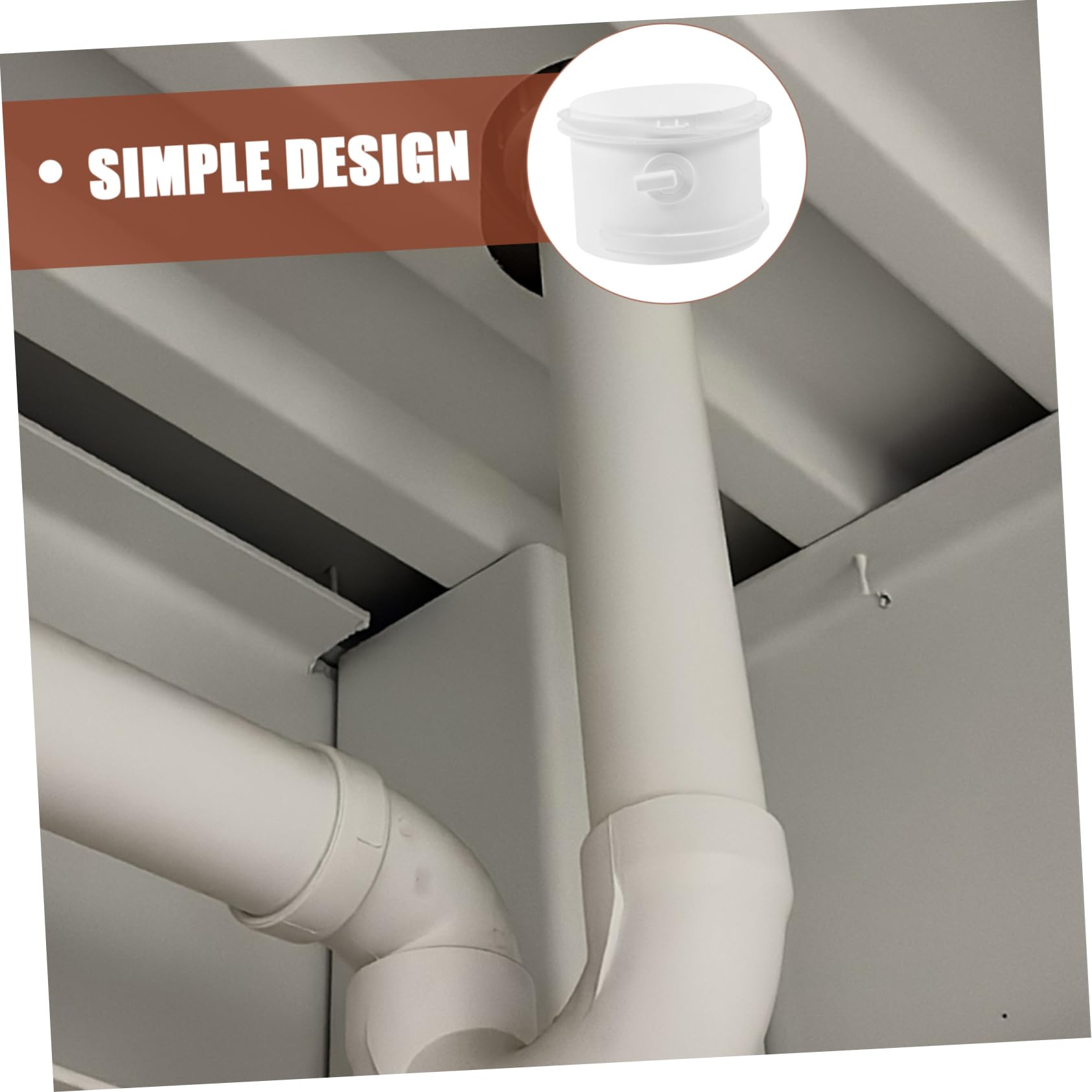 SHINEOFI 3 Pezzi Di Accessori Per Tubi Freschi Adattatore Raccordo Di Ventilazione Flangia Di Collegamento Abs Bianco