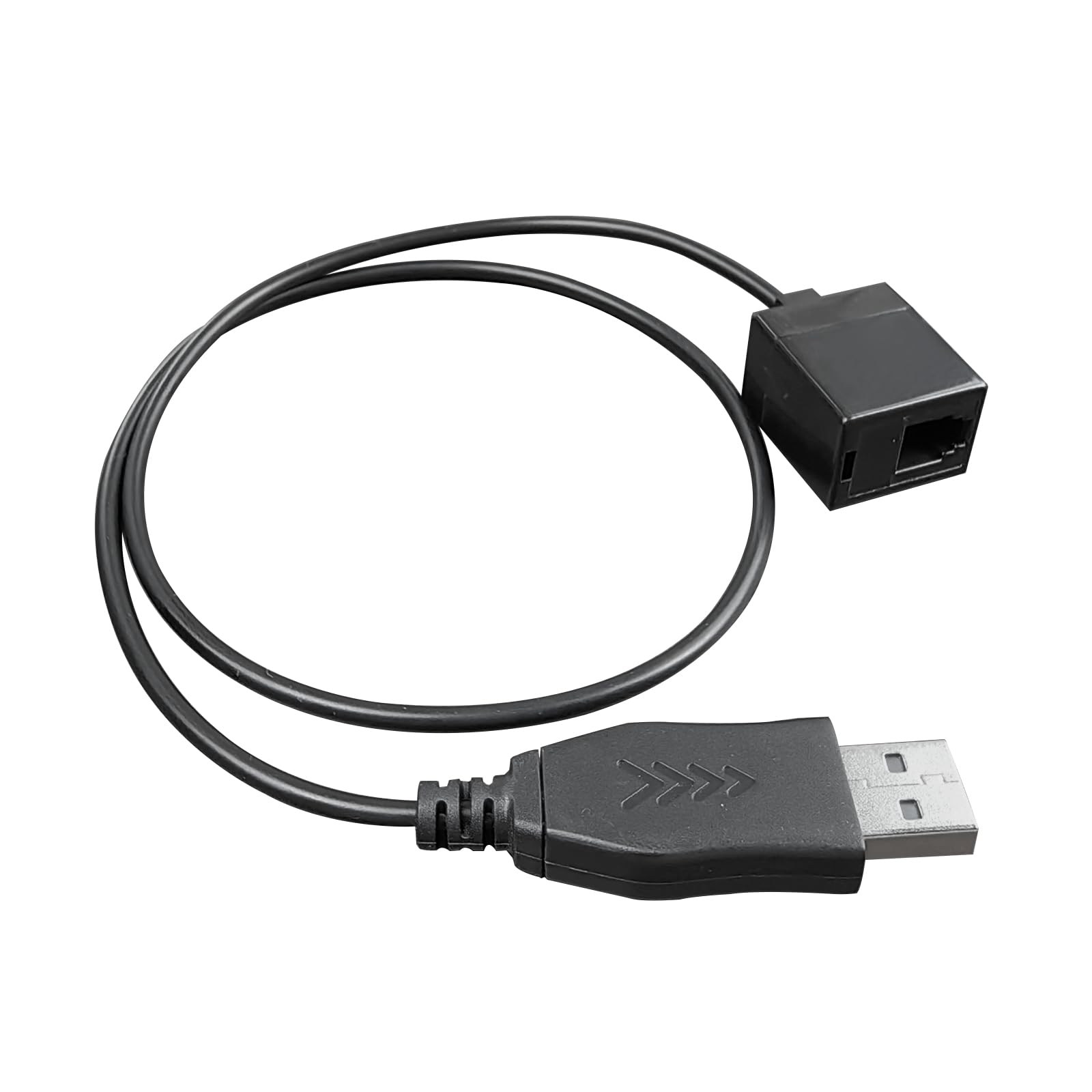 RJ9 Stecker zu USB Headset Adapter, USB-Stecker zu RJ9-Buchse Kabel, kompatibel mit Plantronics Jabra kabelgebundenen U10P RJ9- oder kabellosen DECT-Kopfhörern für Computer, Laptop, PC, Mac, Tablet