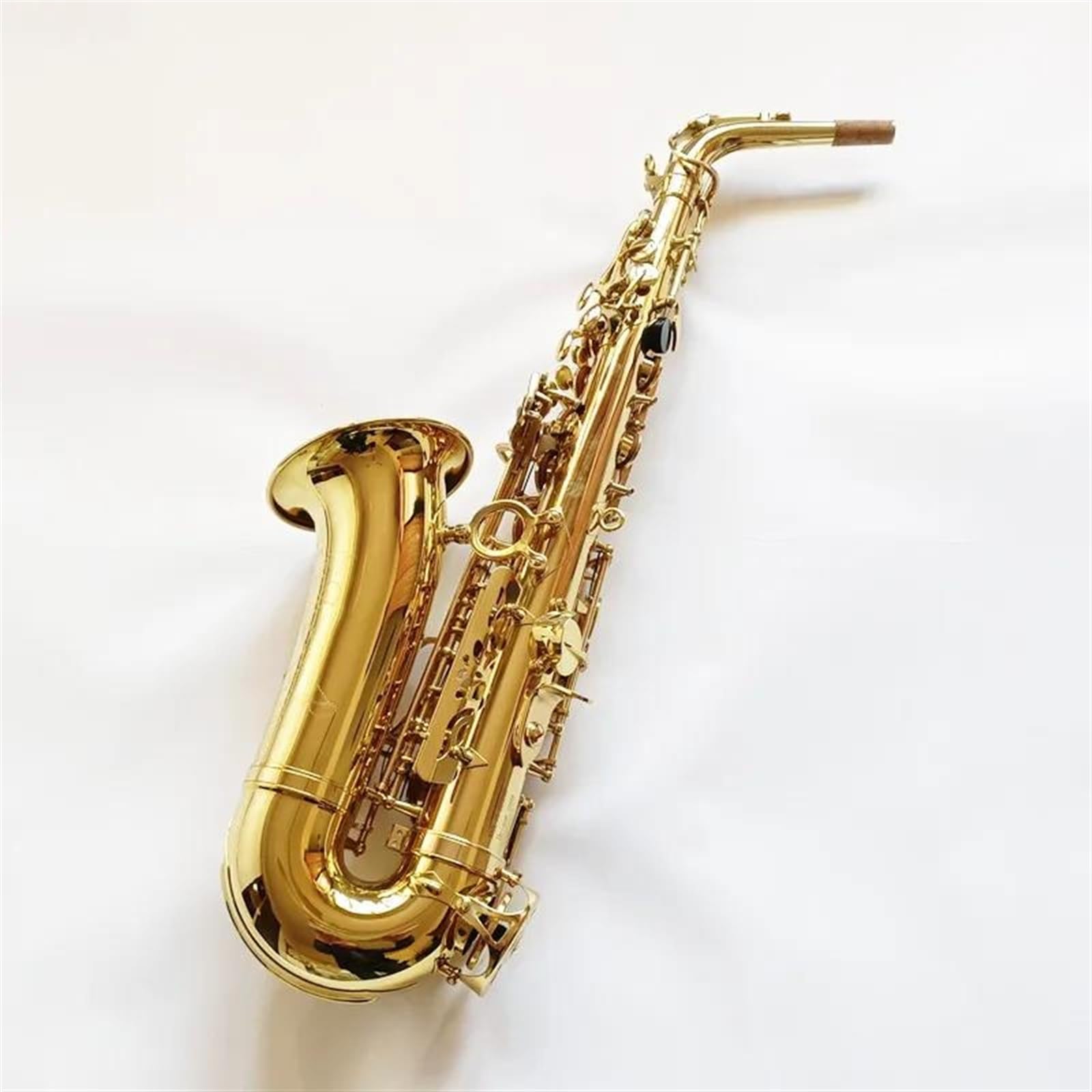 Saksofon Altowy Eb Tune Mosiężny Złoty Lakier Instrument Muzyczny Saksofon E-płaski Z Akcesoriami Do Futerału profesjonalny Saksofon (Color : 3/4)