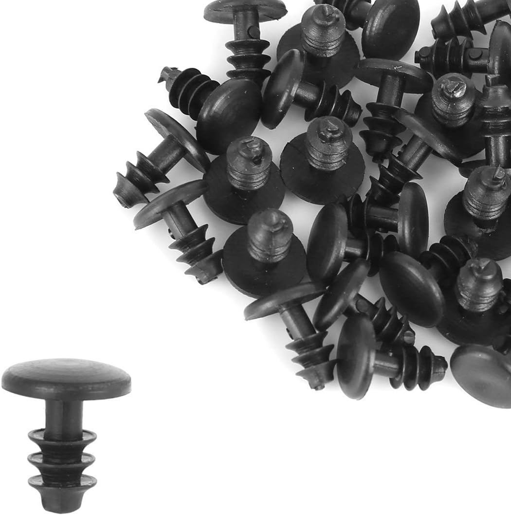 X AUTOHAUX 40pcs 5mm Hole Dia Plastic Bolt Rivets Fasteners