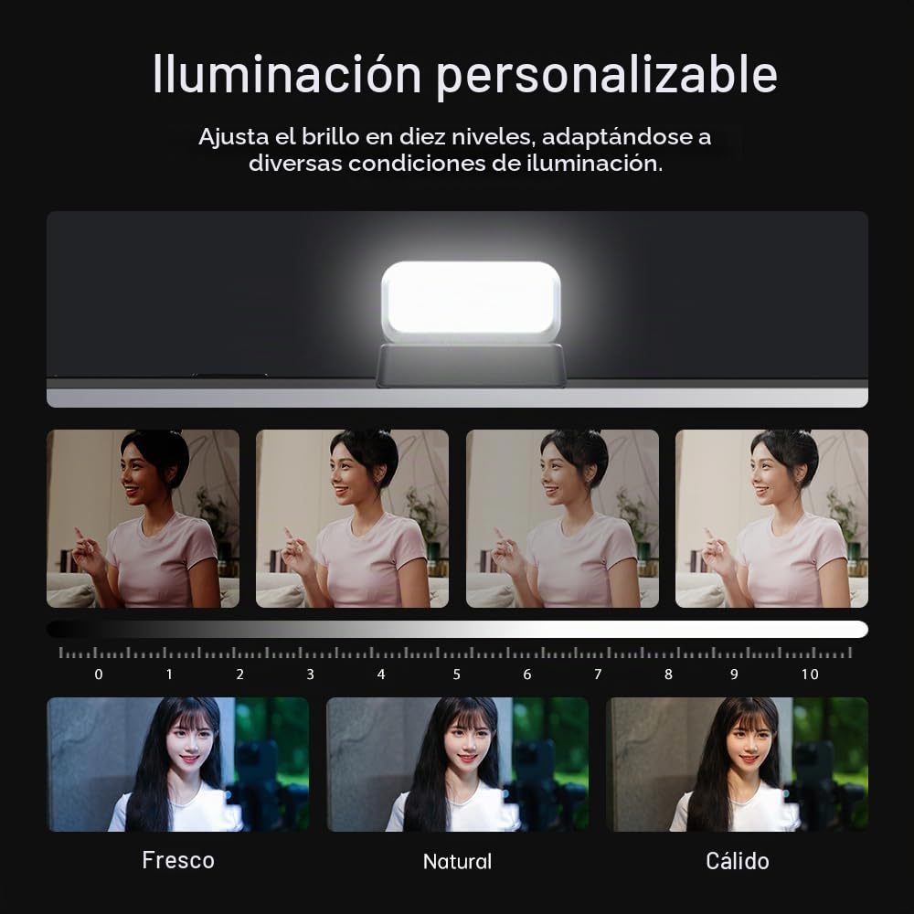hohem iSteady Mobile Plus Kit Smartphone Gimbal Estabilizador, Gimbal Teléfono w/Luz de Relleno, Carga útil máxima 280g, Android y Phone Gimbal, Youtube TikTok Video Vlogging Estabilizador