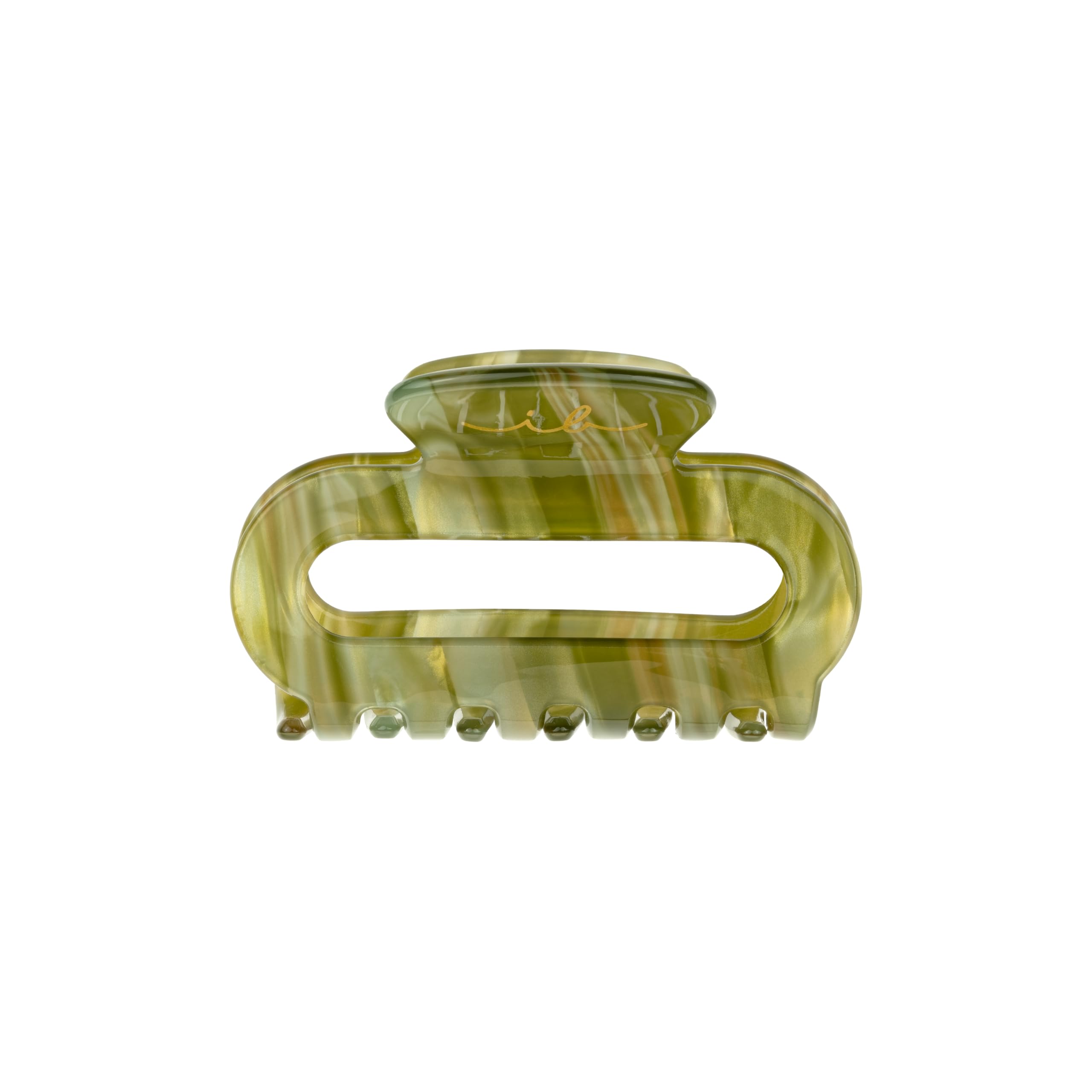 Invisibobble CLIPSTAR Evergreen – średnio głęboka zielona spinka do włosów z organicznymi kształtami, idealna dla naturalnego wyglądu i pewnego trzymania, nowoczesny styl, zdrowe włosy