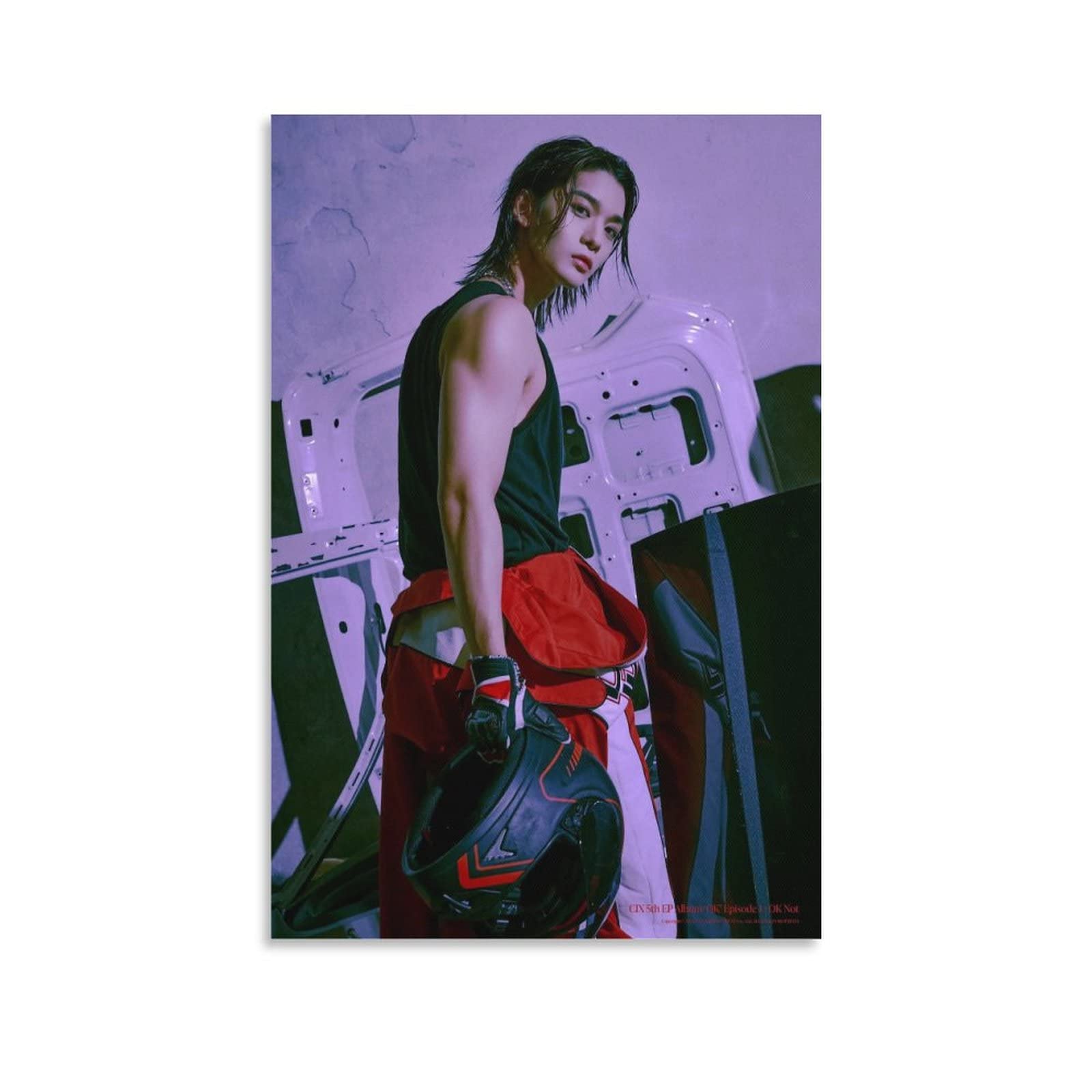 RUSTODIP Kpop Bae Jinyoung CIX Individual Poster OK Episode 1 OK Not 458 Ver.2 Sexy Concept Art HD Print on Canvas Painting Wall Art for Living Room Decor Boy Gift 08x12inch(20x30cm)