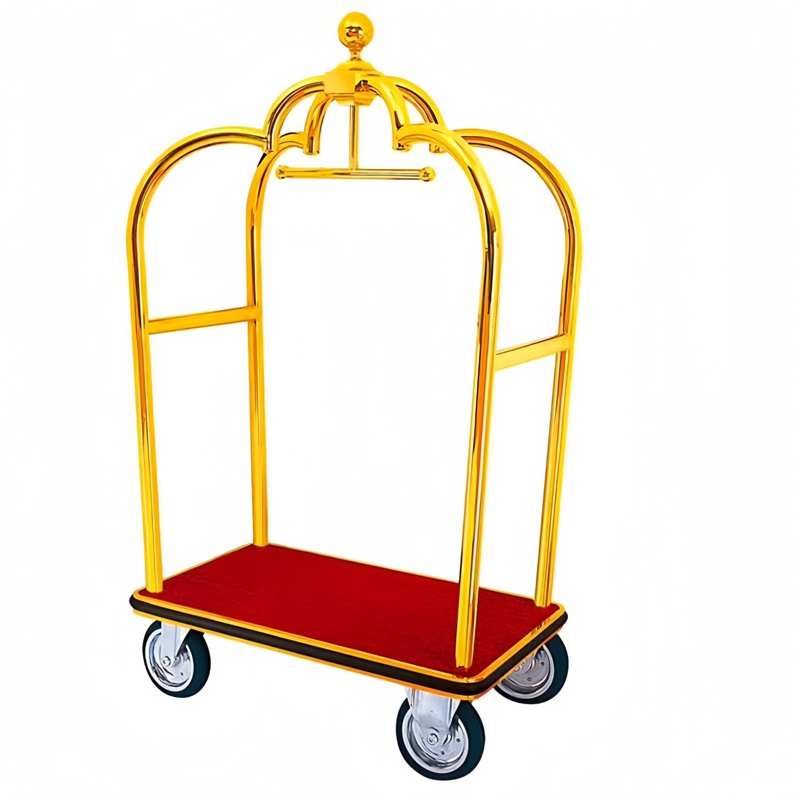 Carro de Equipaje de Hotel/Carro de Servicios/Carro de Mano de Hotel, Capaz de soportar hasta 1200 Libras, con Ruedas de Goma silenciosas de 6 Pulgadas, Utilizado en Espacios comerciales
