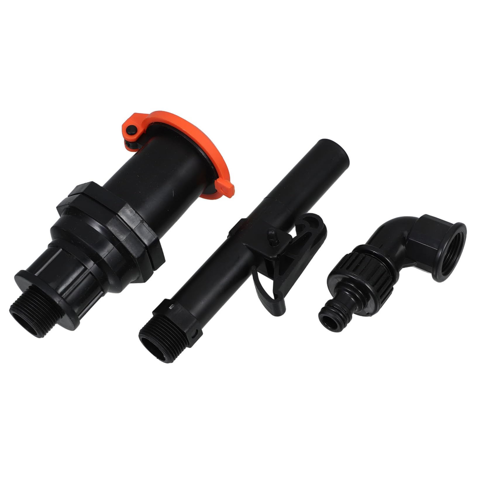 GALPADA 5 Piezas Llave Válvula Acoplamiento Rápido con Mecanismo Seguro y Tapa Protectora para Manguera de Jardín Set Plástico Duradero con Varilla Codo y Conector para Riego Fácil y