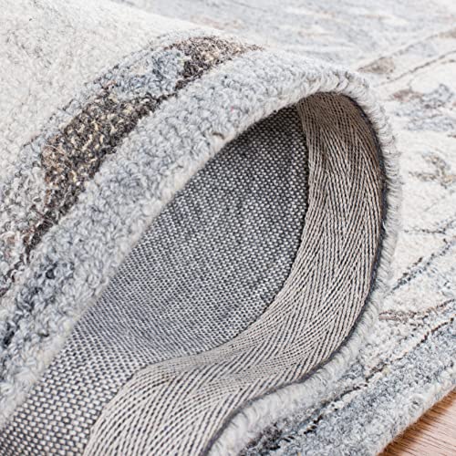 Tapete decorativo SAFAVIEH 2' x 3' gris y marfil miniatura 5