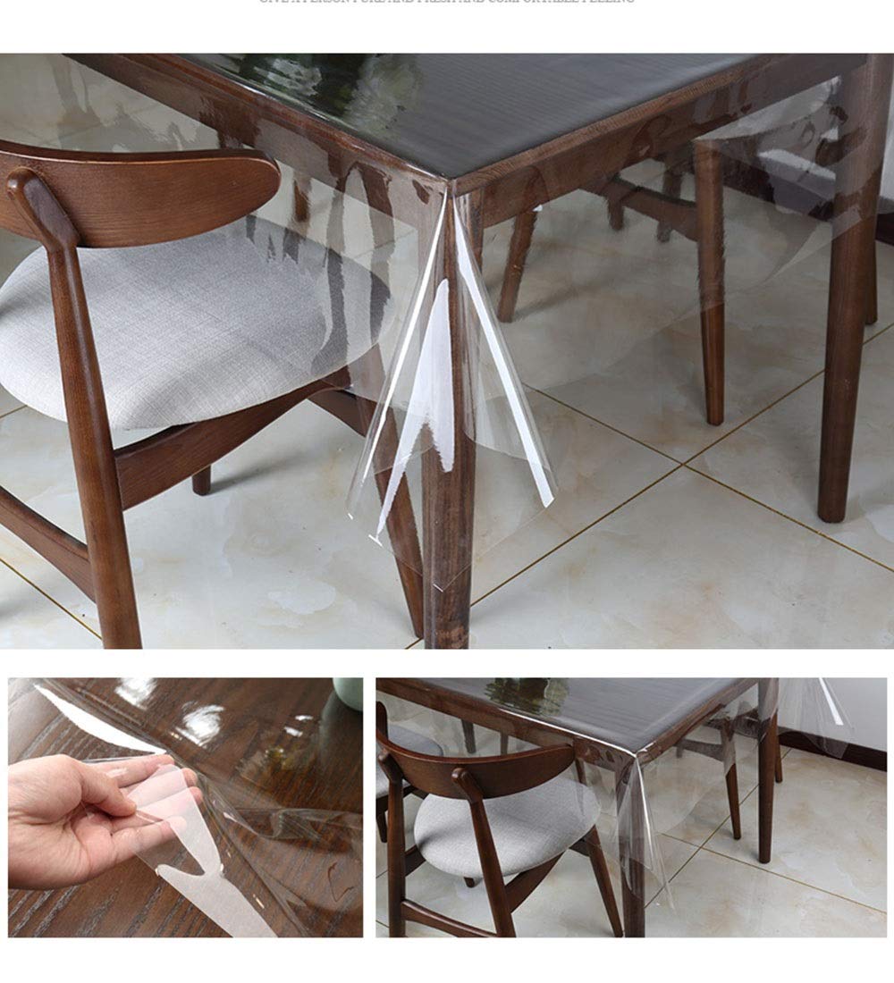 YUDEYU Style Mince Nappe Transparente Affaissement Plastique