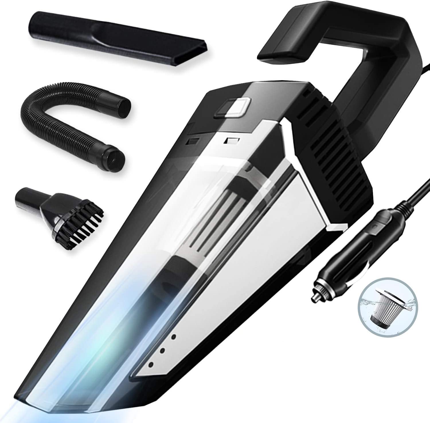 Zemic Car Vacuum Cleaner Portable & Corded High Power for Car Cleaning Car Accessories, DC 12V, 120W 5.5 KPA, Vaccune Cleaner for Home Wet and Dry Car Vacuum Cleaner-image-30