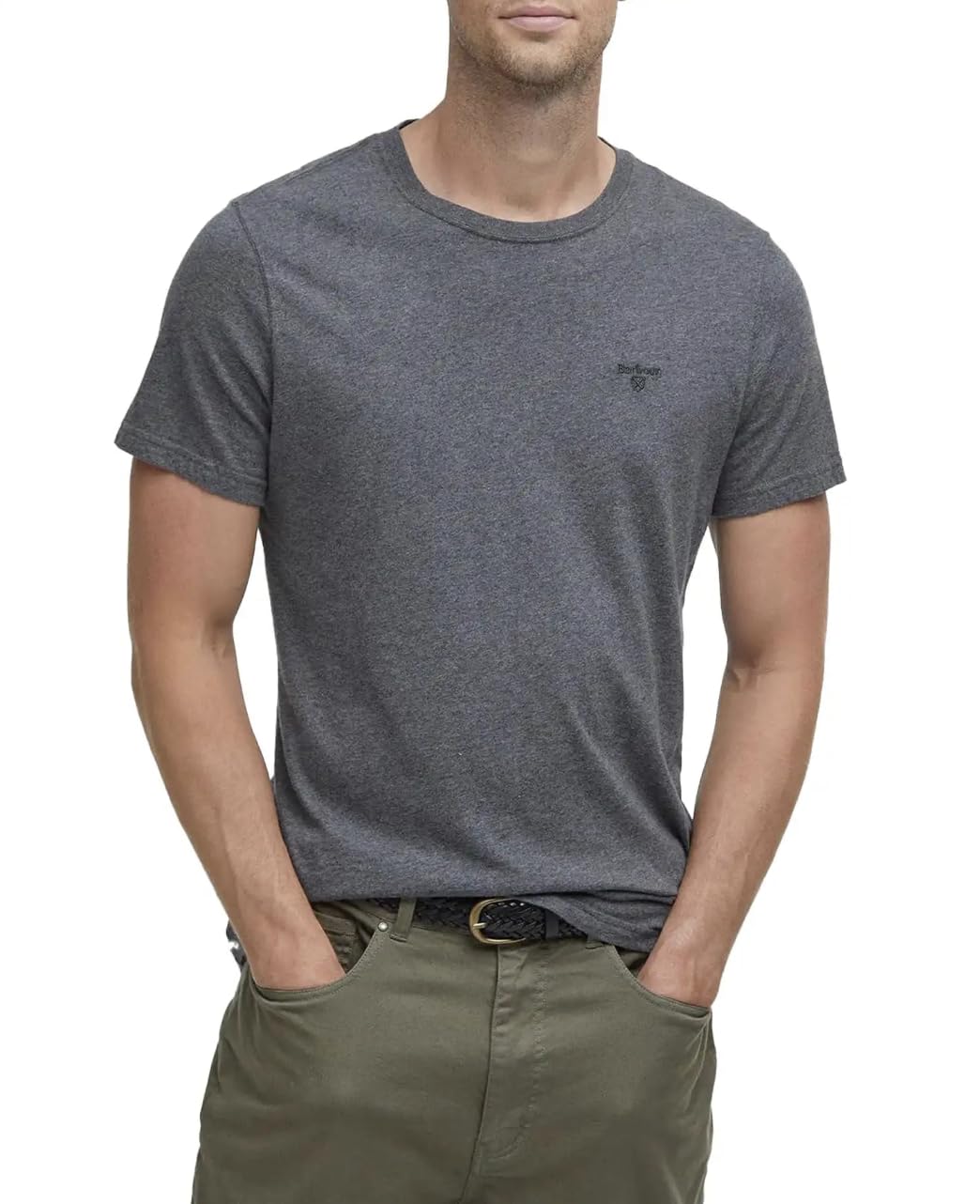 Barbour Men's Essential Sports T-Shirt Slate Grey (UK, Alpha, M, Regular, Regular, Slate)