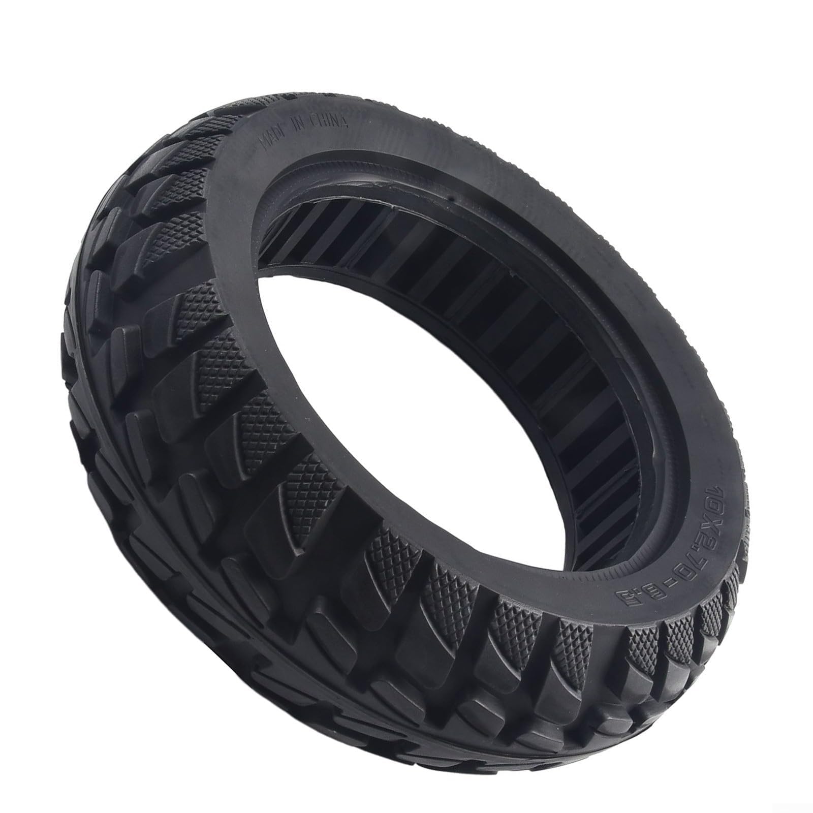Neumático de Scooter de 10 Pulgadas, neumático de Caucho Macizo, 10 x 2,70-6,5, neumático Macizo, 70/65-6,5, neumático sólido para Scooter eléctrico, Ruedas de Repuesto Super-Grip para Scooter eléct