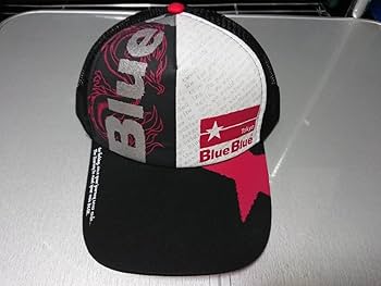 ブルーブルー　blueblue キャップ　帽子　3点セット　中古と未使用 Amazon.co.jp: BlueBlue キャップ 帽子 赤 ブルーブルー 応募券