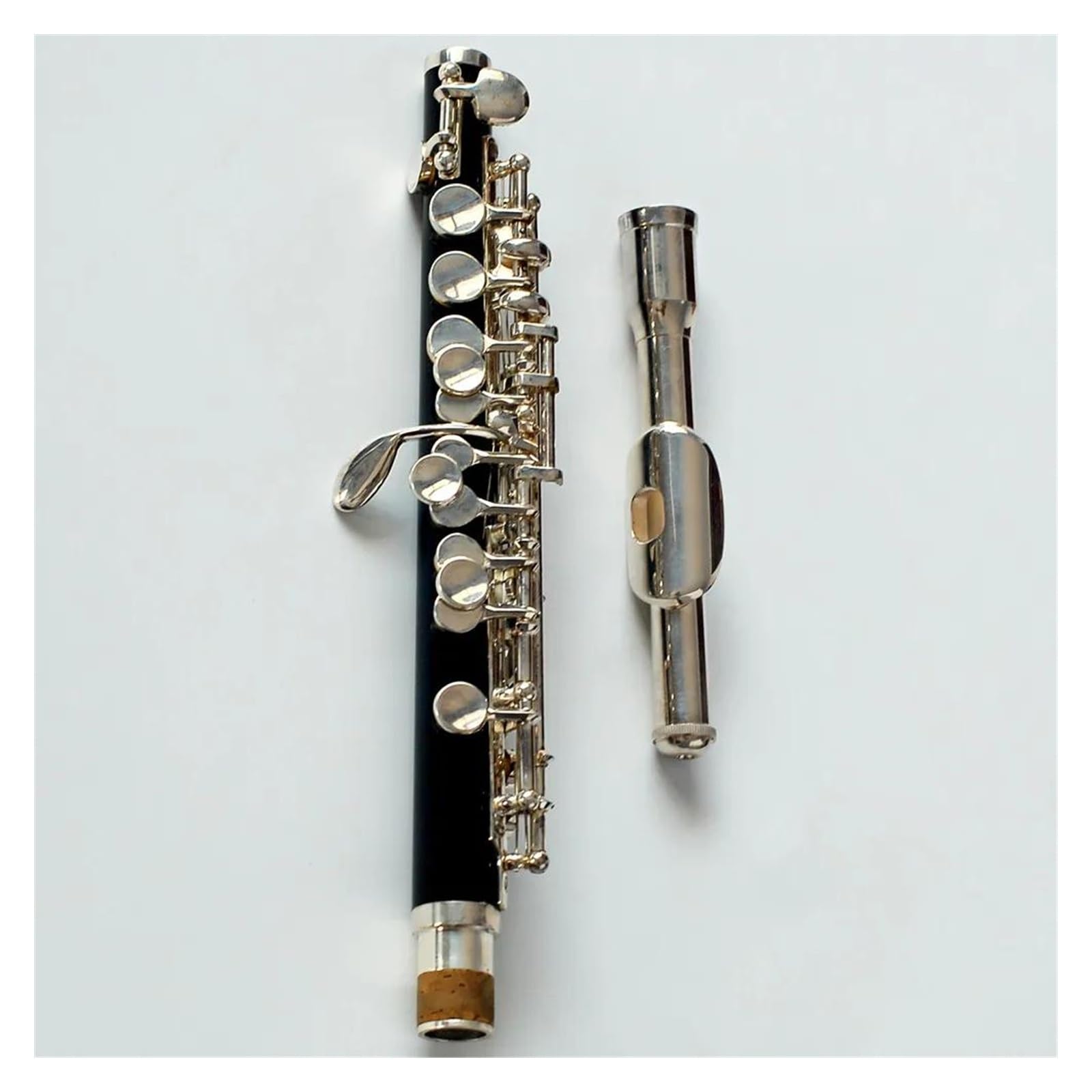 Instrumento Piccolo Niquelado De Baquelita, Flauta De Tamaño Medio, 16 Agujeros, Con Estuche Flauta Travesera Kit