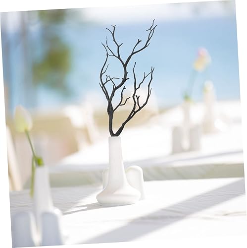 Miniatura 9 de Garneck 16 piezas de cuernos sintéticos accesorios de plástico para decoración de Halloween, accesorios de bruja, planta de simulación, rama de