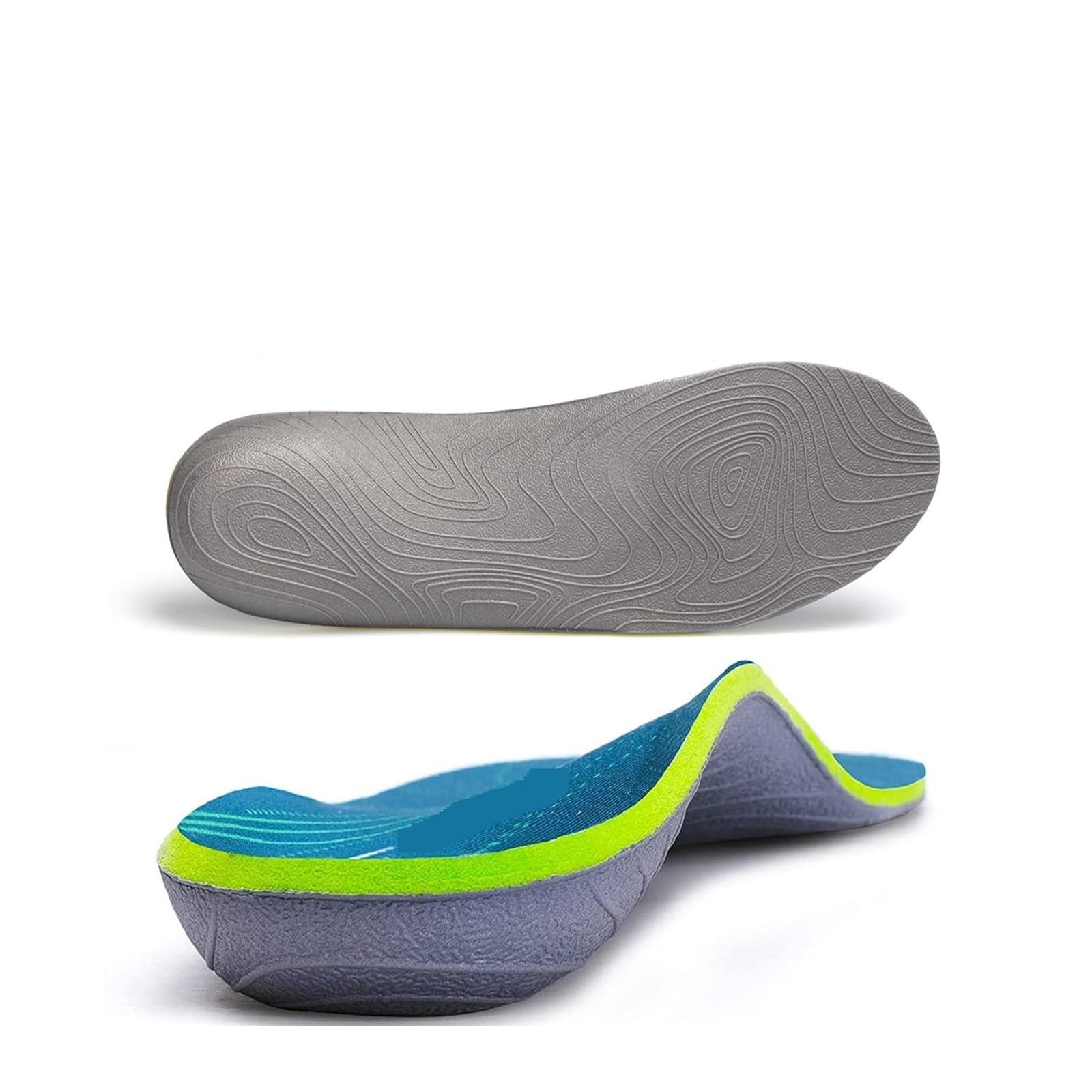 Plantilla deportiva ortopédica plantar con soporte for arco alto | Zapato ortopédico con suela plana y soporte for arco alto(EU(37-38)-240MM)