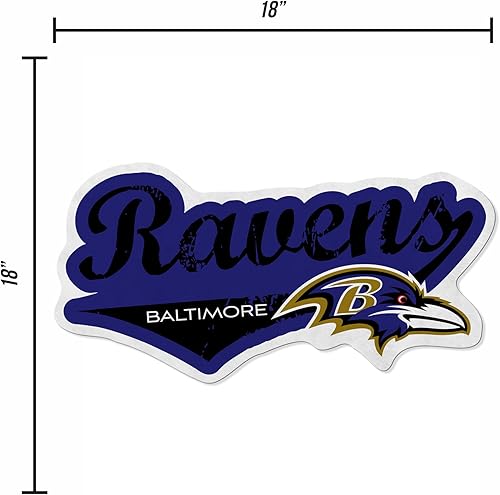 Miniatura 5 de Rico Industries Banderín de fútbol americano de la NFL con corte desgastado, decoración del hogar y la sala de estar, fieltro suave EZ para colgar