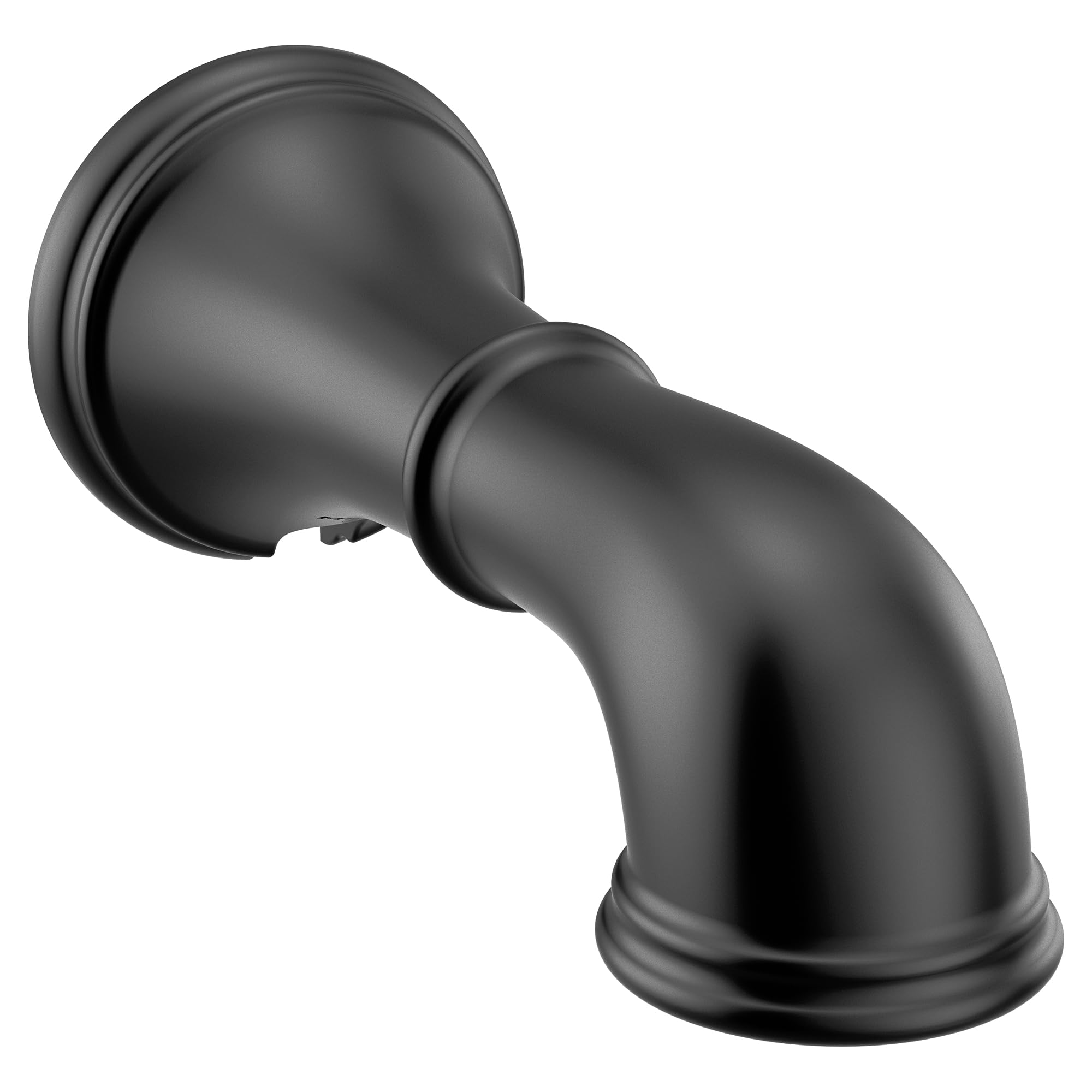Bec de baignoire sans inverseur 1,27 cm noir mat anti-traces pour remplacer un bec entartré