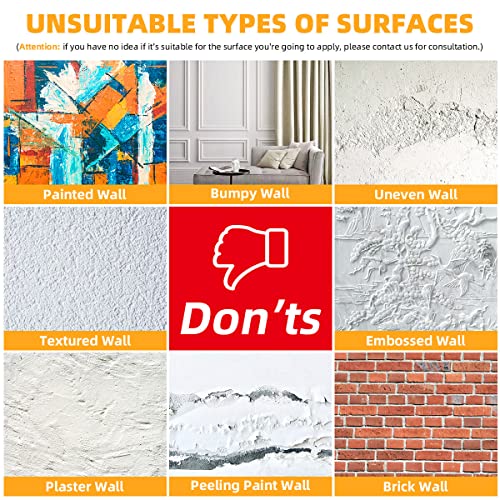 Dry Erase Whiteboard Sticker Wall Decal, Self-Adhesive White Board Peel Stick Paper For School,Office,Home,Kids Drawing With 3 Water Pen 78.7"X17.7" #TOP5