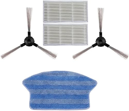 Miniatura 2 de ZeAda Vacuum Cleaner Side Brush Hepa Filter Mop Cloth,Compatible for Midea VCR03,Robot Vacuum Cleaner Parts Brush Filter Cleaning Mop Accessories