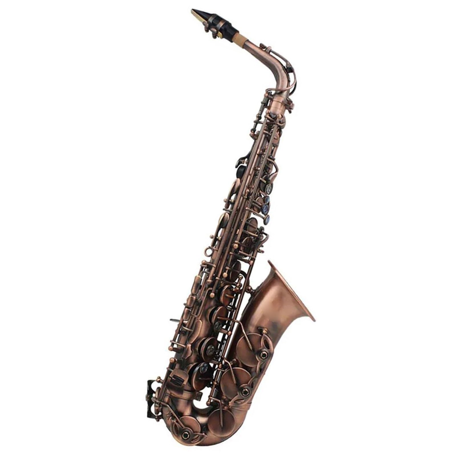 sassofono Sassofono Contralto Mib Professionale Ottone Rame E Sax Piatto Strumento Musicale A Fiato Con Custodia Accessori Per Bocchino