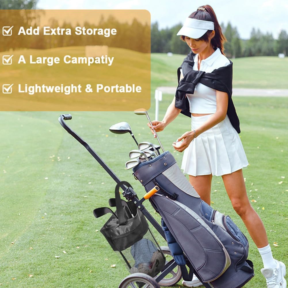 Trolley-Netztasche, Universelle Golf-Push-Cart-Netztasche, Organizer, Aufbewahrungstasche, Golfwagen-Zubehör