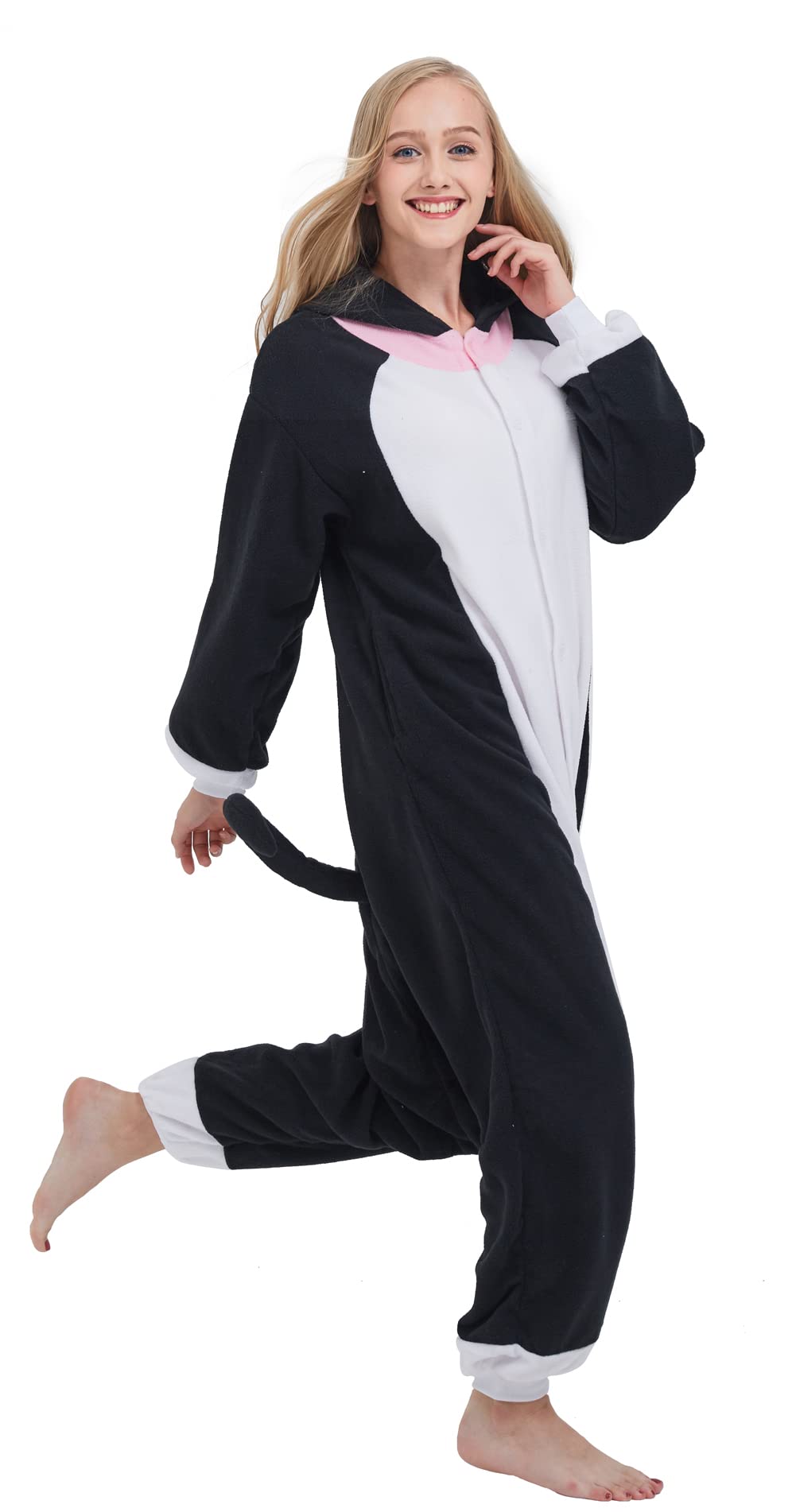 DELEY Unisex Axolotl Tutina Adulto Costume di Halloween Anime Axolotl Cosplay Pigiama Caldo degli Indumenti da Notte Homewear