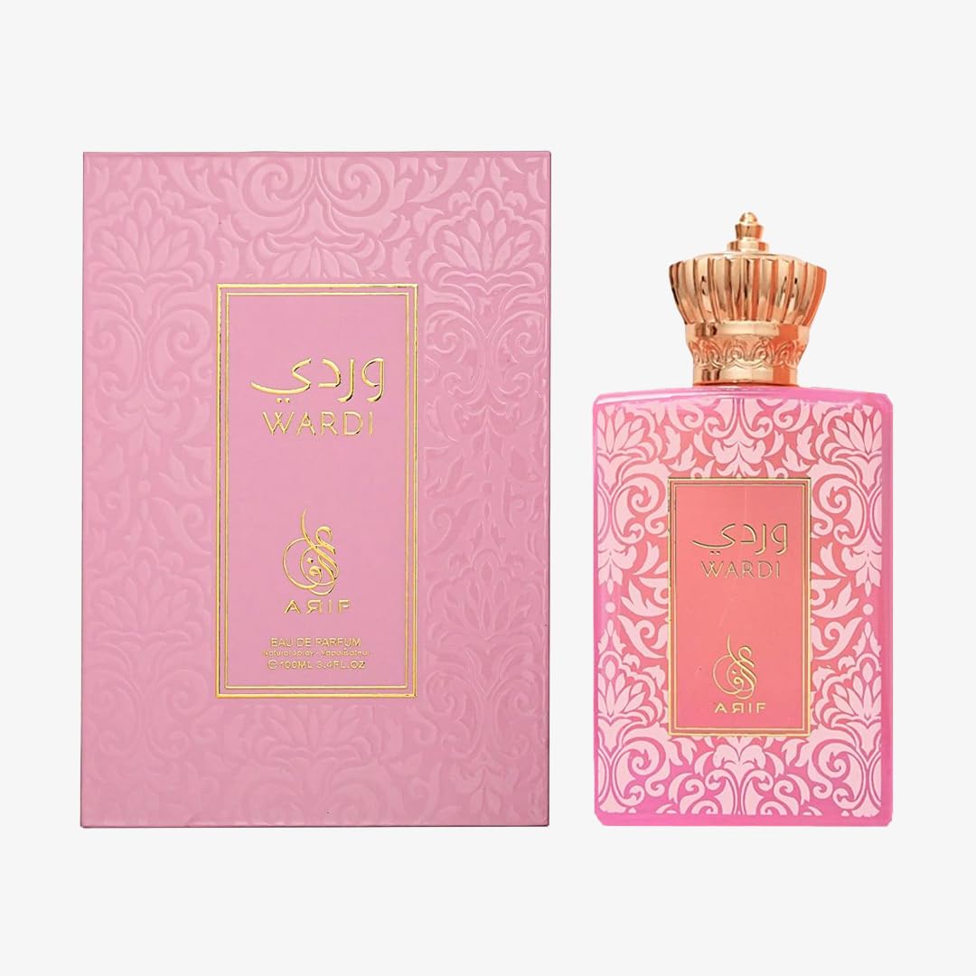 ARIF Wardi Perfumes – Premium Vanilla Oriental Eau de Parfum for Women – Long-Lasting Fragrance with Clementine, Magnolia, Peony, White Musk & Vanilla – 3.4 oz