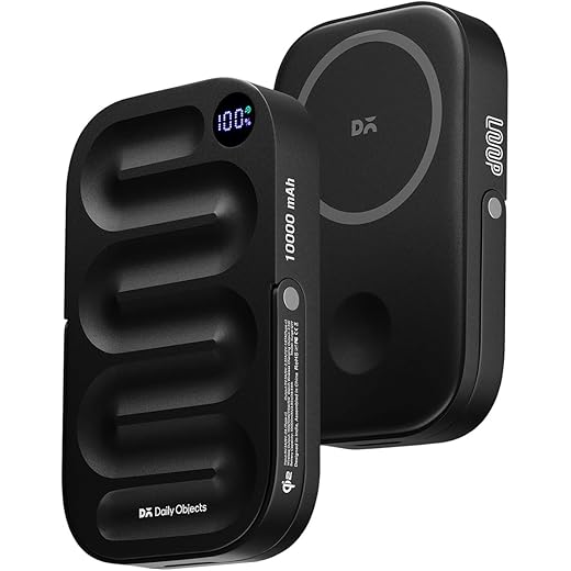 DailyObjects Loop 10000mAh Wireless Power Bank - Black