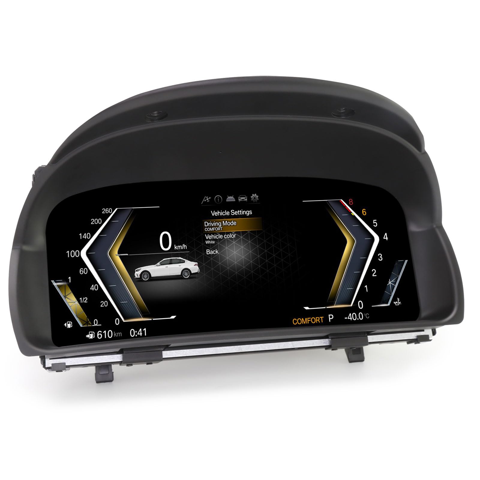 Quadro Strumenti Digitale LCD 10 Pollici per BMW X1 E84 2006-2015 Sistema CCC&CIC Tachimetro Display Cruscotto 4-Core 7 Temi UI Comandi al Volante 1920x720P Display Digitale Schermo HD