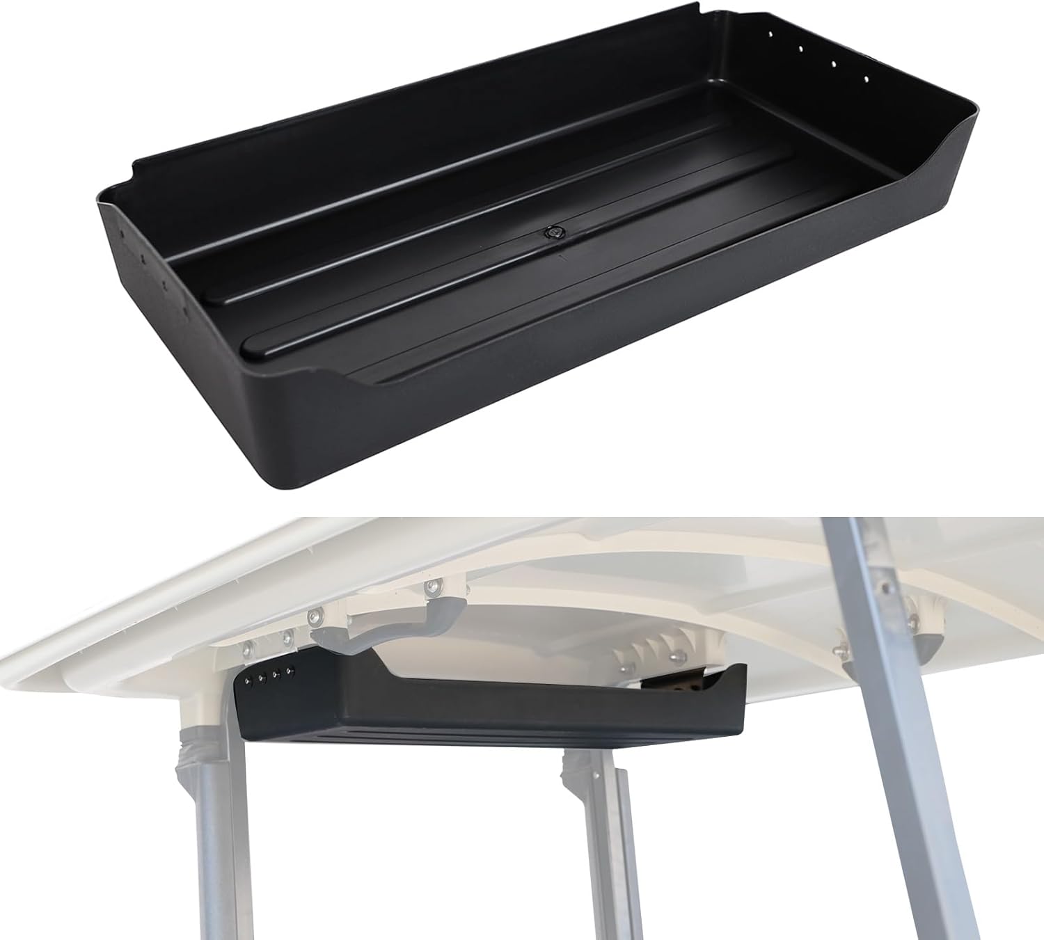 Rear Overhead Storage Tray for Yamaha Drive G29 Standard Factory Roof, Roof Rear Overhead Storage Box Ceiling Organizer Tray w/Mounting Kit for Yamaha Drive2 G29 Standard Golf Cart Accessories